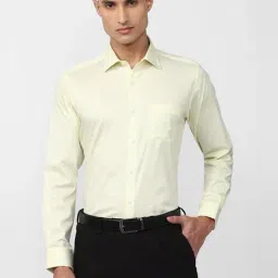 Van Heusen Yellow Cotton Regular Fit Printed Shirt-picture-14