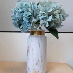 Art Street Blue Polyester Artificial Hydrangea Flower Stick - Set of 2-image-4