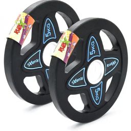 RUBX Rubber Coated Solid Weight Plate (50 MM Olympic Weight Plate, 5 Kg x 2pc (Total = 10 kg))-image-8