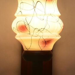 SOMIL Brown Glass Cylinder Printed Wall Lamps-image-73