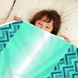 Divine Casa Microfiber Dohar Blanket For Toddler Upto 4 Years - Cyan & Blue-image-83