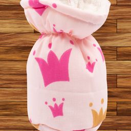 Mittenbooty Baby Bottle Cover Textile Large Crown Print-Pink-26