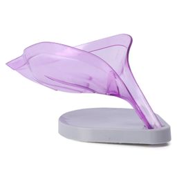 Leaf Shaped Soap Case - Purple-picture-0