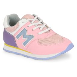 TUSKEY M Patch Detailed Lace Up Closure Jogger Shoes - Pink-image-91
