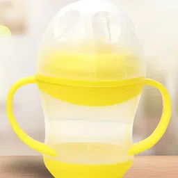 Kidbea Baby Sippy Cup Learning Sipper Feeding Bottle & Twin Handles - Yellow (160 ml)-picture-24