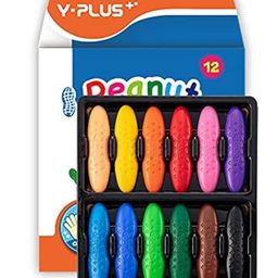 YPLUS Peanut Toddlers Crayons Vibrant Set Of 12-image-41