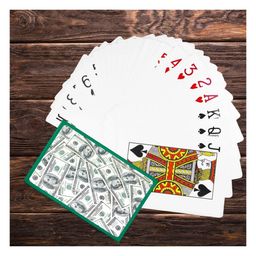 KARBD Playing Cards Deck Premium with Plastic Laminated Coating - Classy Dollar, Pack of 1-25