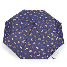 fab n funky Free-size Umbrella With Dog Print - Violet image 2