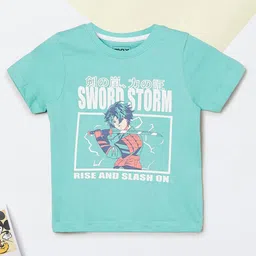 max Boys Graphic Printed Round Neck Pure Cotton T-shirt-image-68