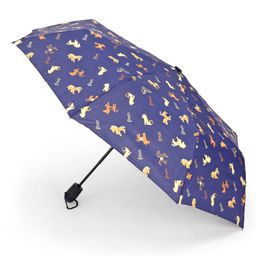 fab n funky Free-size Umbrella With Dog Print - Violet image 4