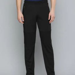 ALCIS Black Slim Fit Sports Trackpants-image-51
