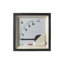 RS PRO Analogue Panel Ammeter 40 Input A AC, 68X68 mm, 1 % Moving Iron, 1862450-23