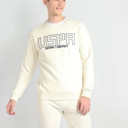 U.S. Polo Assn. Denim Co. Ivory Cotton Regular Fit Printed Sweatshirt-picture-47