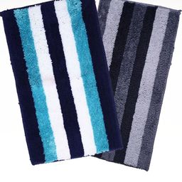 IVAZA Blue Microfibre 1400 GSM Bath Rugs-picture-5
