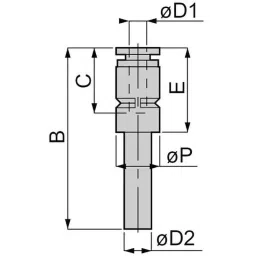 PISCO Reducer Standard Type Φ4.3 mm, PGJ10-6W (Bag of 10 Pcs)-picture-30