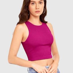 SELVIA Pink Regular Fit Top-picture-32