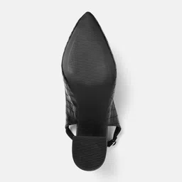 Lino Perros Croc-Textured Block Heel Pumps image 5