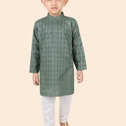 Ethniks Neu-Ron Boys Regular Kurta with Pyjamas-picture-11