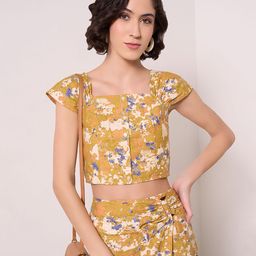 Honey by Pantaloons Floral Cotton Crop Top-image-37