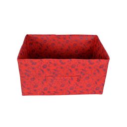 Kuber Industries Set Of 5 Red Metallic Floral Printed Drawer Storage Organizers image 2