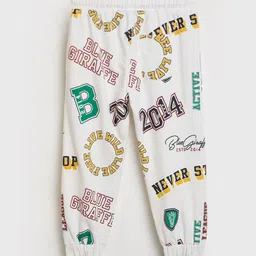 Blue Giraffe Printed Boys Mid-Rise Track Pants-picture-5