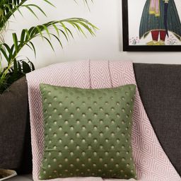 MONKDECOR Green Velvet Square Cushion Covers-image-108