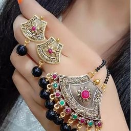 SUNHARI Gold-Plated Mangalsutra Jewellery Set-50