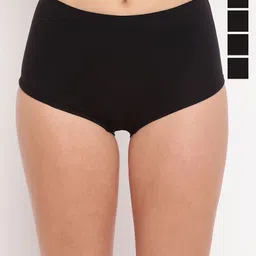 La Intimo Women Pack Of 5 Mid-Rise Boy Short Briefs-image-12