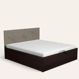 Godrej Interio Upmods Leef Engineered Wood Queen Hydraulic Bed - Cinnamon & Grey, Knock Down-picture-37