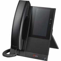 generic Poly HD Voice Desktop Business Phone with LCD Display, Touch Screen, Built-in Speaker, Black image 1