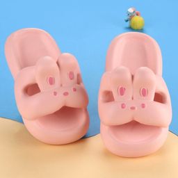 Oh! Pair Slip On Clogs With Bunny Design - Pink-image-71