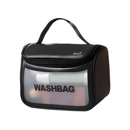 JD Fresh 1 Piece Transparent Makeup Organizer Pouch for Women - Black-22