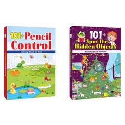 101+ Pencil Control and Spot the Hidden Objects Activity Book for Kids : Kid's Learning Book with Activities, Fun Book, Preschool Learning Games, Activities for Toddlers | Combo of 2 - English-35