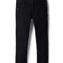 UCB Cotton Woven Full Length Solid Colour Jeans - Black-picture-35
