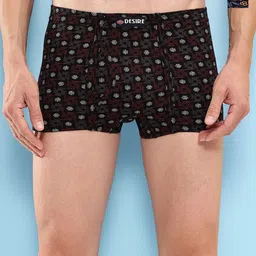 T.T. Pack Of 2 Printed Cotton Snug Fit Mini Trunks - DES_PRNT_MINI_IE_PO2_BLK-NVY_80-picture-20