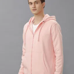 Voi Jeans Men Hooded Front-Open Sweatshirt-image-52