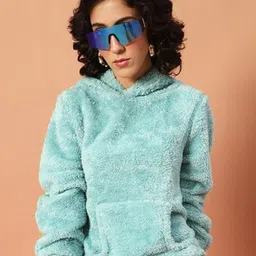 The Dry State Women Fur Hooded Sweater-picture-39