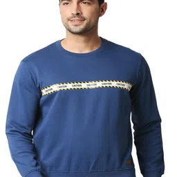 Basics Men Round Neck Cotton Pullover Sweater-image-79