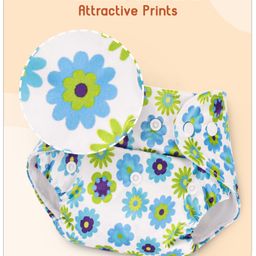 Babyhug Printed Free Size Reusable Cloth Diaper Without Insert Pack of 5 - Multicolour image 4
