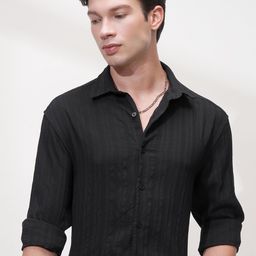 HIGHLANDER Men Slim FitStriped Casual Shirt-image-40