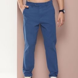 Harvard Men Relaxed Straight Leg Straight Fit Trousers-image-71
