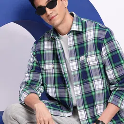 Aeropostale Men Premium Checked Pure Cotton Shirt-image-14