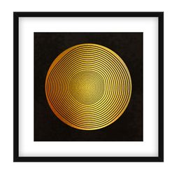 999Store Black & Yellow Abstract Pattern Cotton Canvas Digitally Printed Wall Art image 2