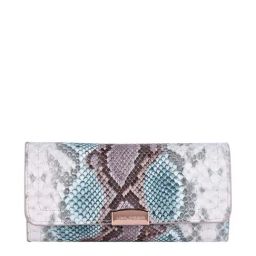 Lino Perros Grey Animal Effect Tri-Fold Wallet for Women-83