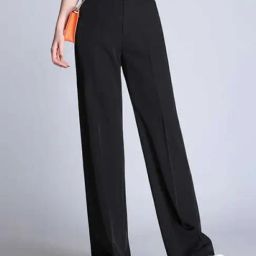 Broadstar Black Relaxed Fit High Rise Trousers-picture-46