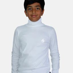 Kiddopanti Kids White Solid Full Sleeves T-Shirt-image-89