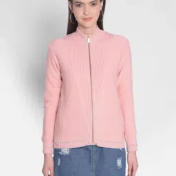 Crimsoune Club Pink Regular Fit Cardigan-image-49