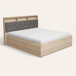 Godrej Interio Upmods Lattice Engineered Wood Queen Box Bed - Sonoma Oak & Gun Metal, Knock Down-picture-27