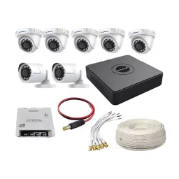 Prama 5 DOME 2 BULLET 8 CH DVR 2 MP Security Camera KIT-3