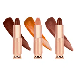 krayons Set Of 3 Classy Long Stay Matte Lipstick- 3.5 g Each- 167- 162- 111-16